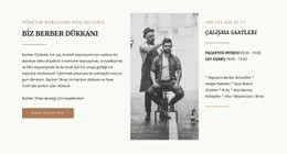 Berber Dükkanı - Web Sitesi Tasarımı Ilhamı