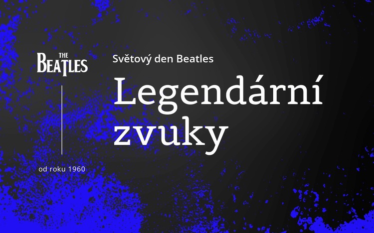 Legendární zvuky Beatles Šablona CSS