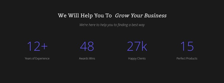 Counter Your Business CSS Template