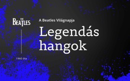 Beatles Legendás Hangok – Csodálatos Sablon Létrehozása