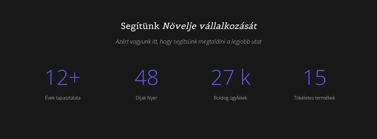 Számolja fel vállalkozását Weboldal sablon