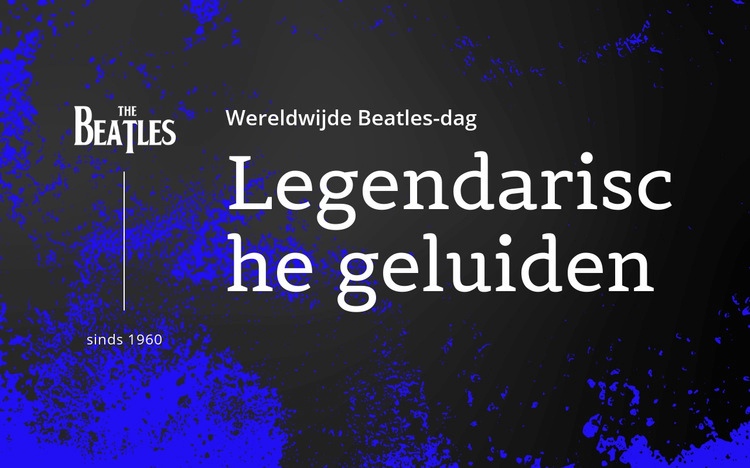 Beatles legendarische geluiden HTML5-sjabloon