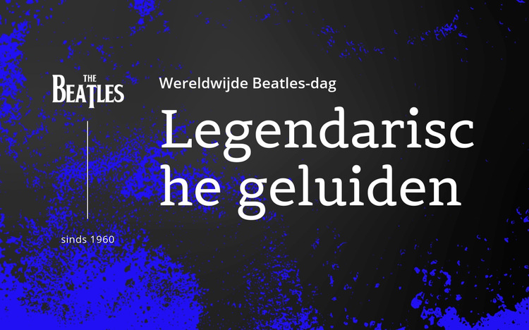 Beatles legendarische geluiden Website sjabloon