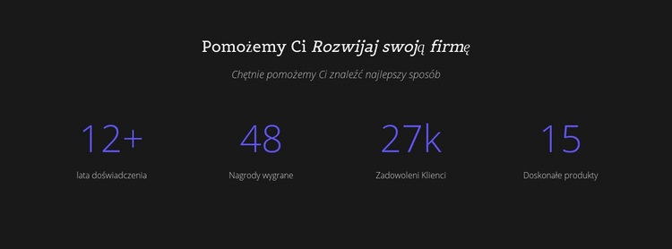 Przeciwdziałaj swojej firmie Makieta strony internetowej