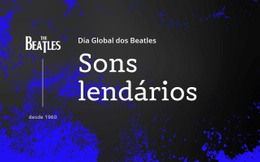 Sons Lendários Dos Beatles - Construtor De Sites Responsivos