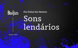 Sons Lendários Dos Beatles - Download De Modelo HTML