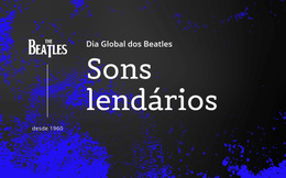 Inspiração De Site Para Sons Lendários Dos Beatles