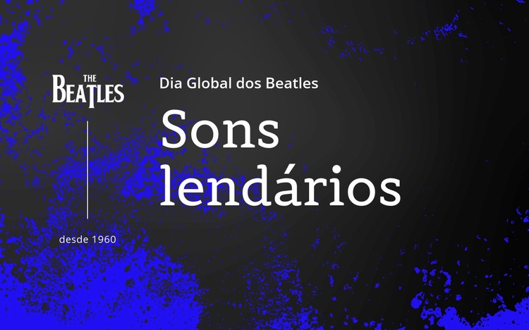 Sons lendários dos Beatles Landing Page