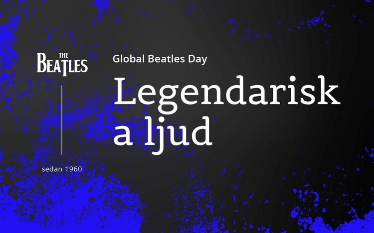 Beatles legendariska ljud HTML-mall