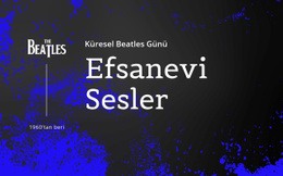 Beatles Efsanevi Sesler - Harika Şablon Oluşturun