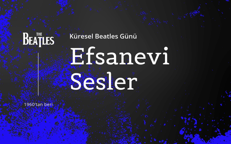 Beatles efsanevi sesler WordPress Teması