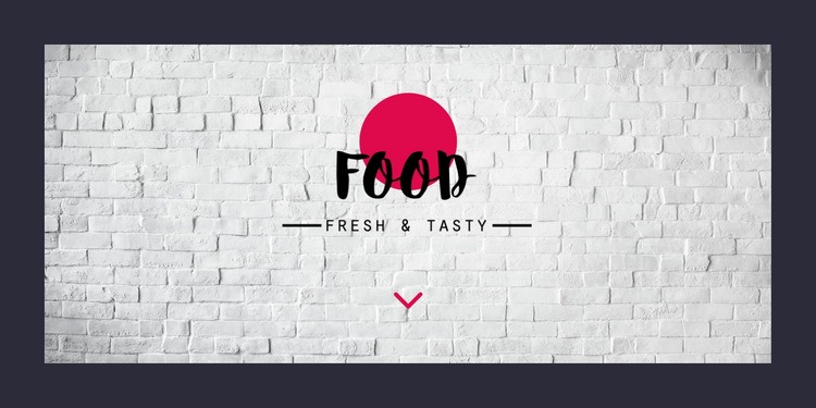 Chutné jídlo Webový design
