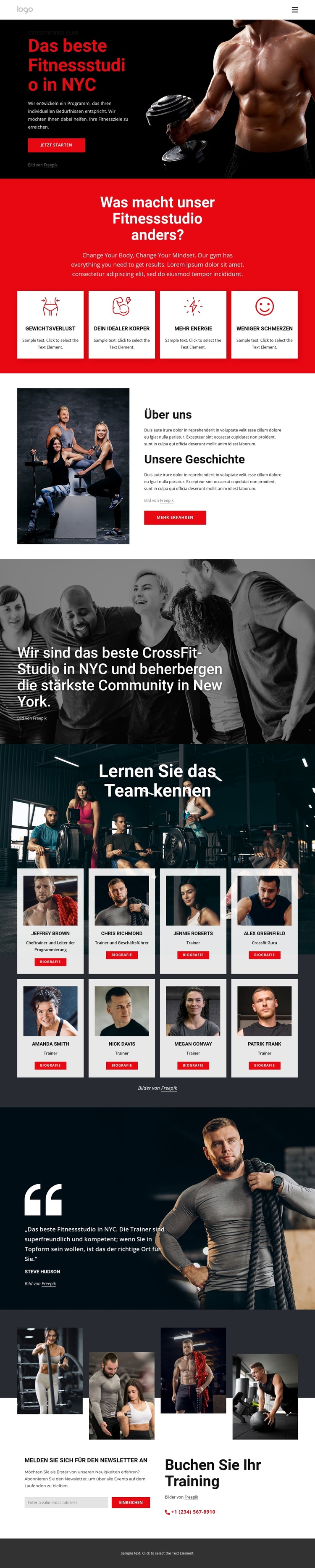 Das beste Crossfit-Fitnessstudio WordPress-Theme