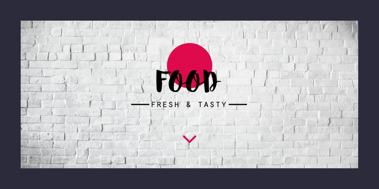 Tasty Food Homepage Design