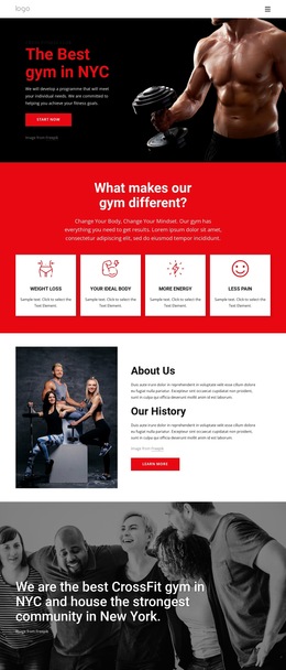 The Best Crossfit Gym Templates Html5 Responsive Free