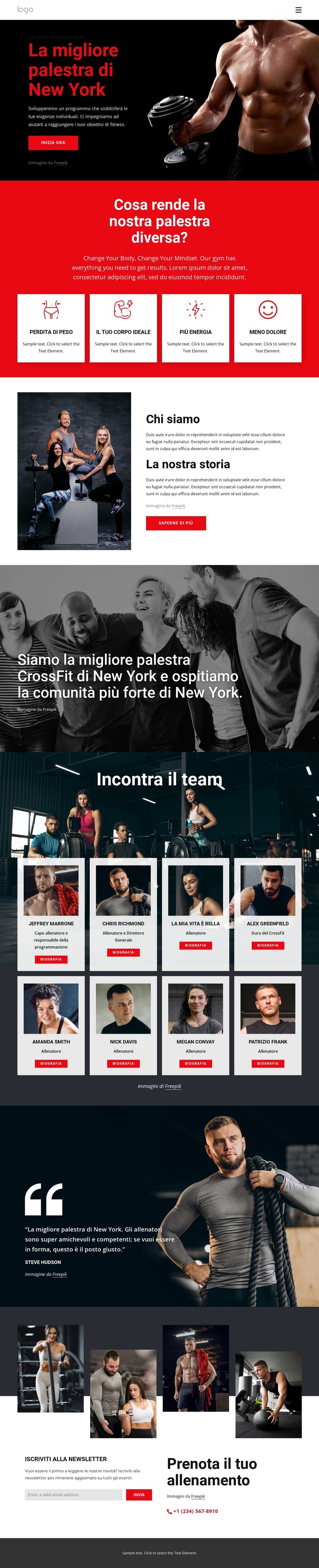 La migliore palestra di crossfit Modello CSS