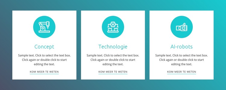 Automatisering van robotica CSS-sjabloon