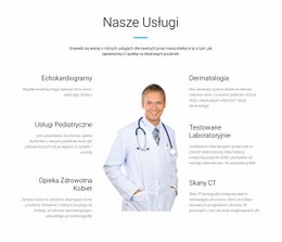 Obsługa Centrum Medycznego Szablony HTML5 Responsywne Za Darmo