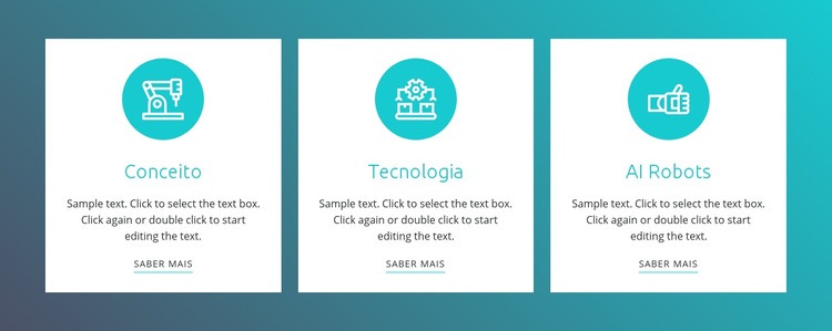 Automação de processos de robótica Modelos de construtor de sites