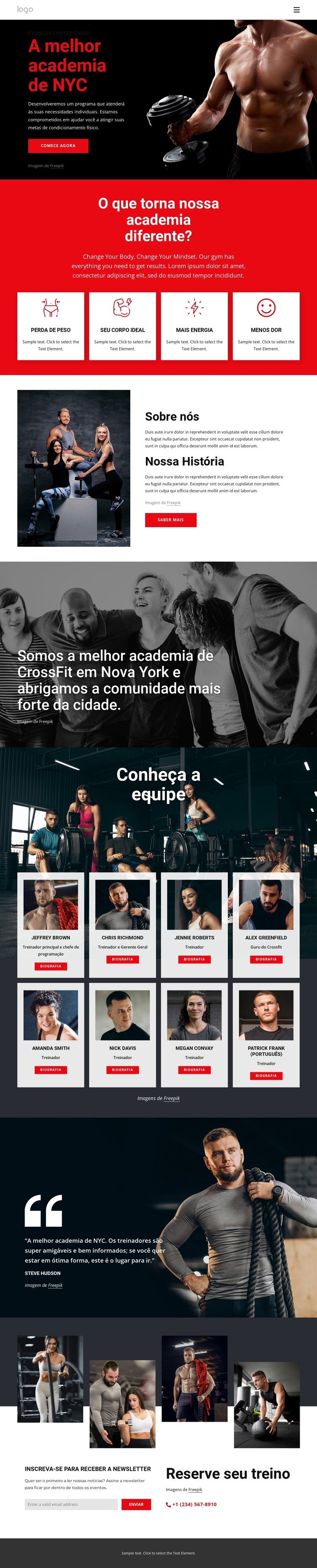 A melhor academia de crossfit Template CSS