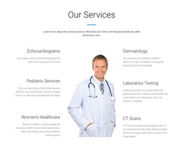 Medical Center Service - One Page Template