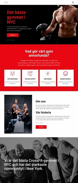 Bästa Crossfitgymmet – WordPress-Tema