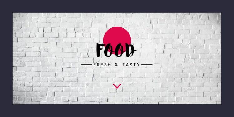 Tasty Food Website Mockup