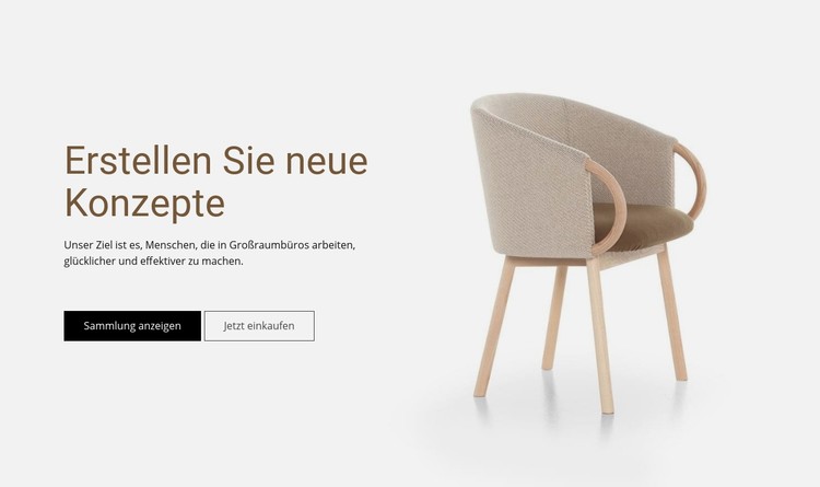 Erstellen Sie neue Konzepte CSS-Vorlage