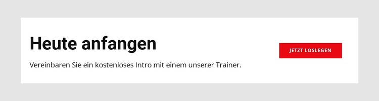 Heute ist der beste Tag, um mit dem Training zu beginnen CSS-Vorlage