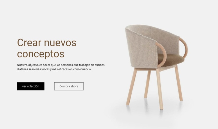 Crear nuevos conceptos Creador de sitios web HTML