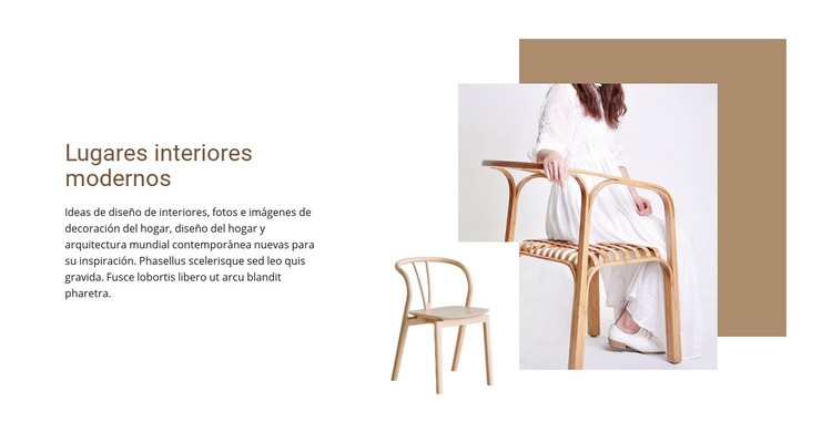 Lugares interiores modernos Diseño de páginas web