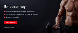 Empieza A Entrenar Con Nosotros Hoy - Descarga De Plantilla De Sitio Web