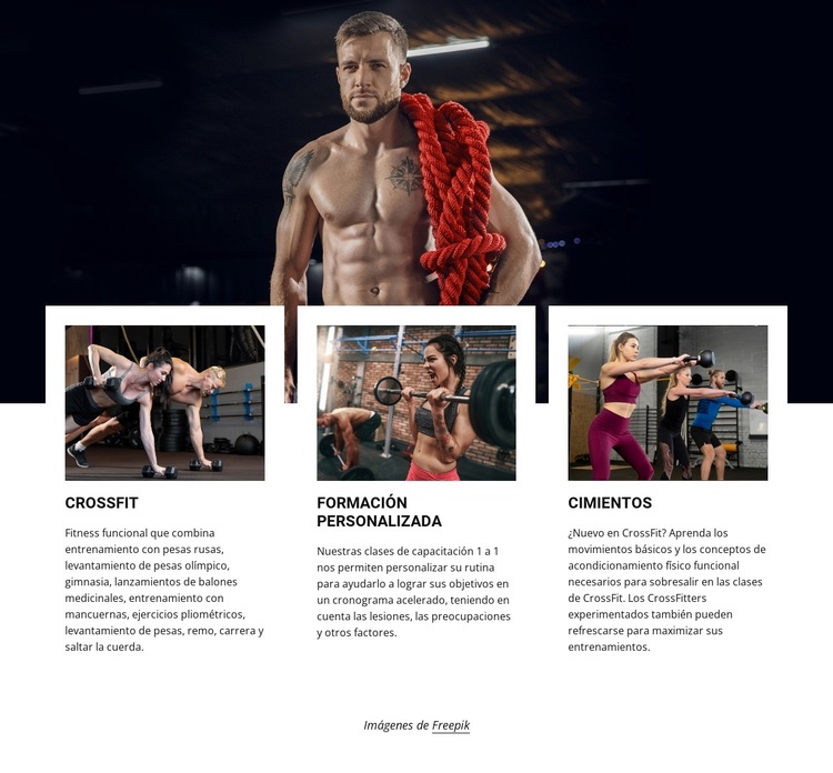 clases de crossfit Tema de WordPress