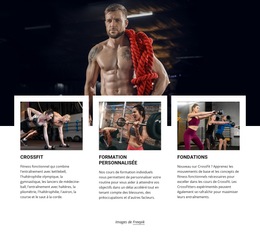 Cours De CrossFit : Modèle De Site Web Simple