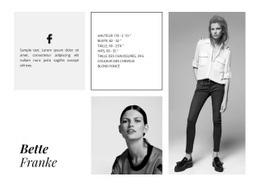 Top Model - Modèle Professionnel Personnalisable D'Une Page