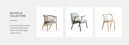 Nouvelles Collections De Chaises - Modèle HTML D'Une Page