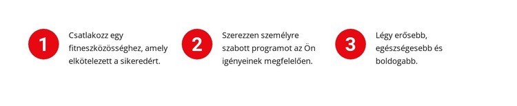 Szövegek számokkal HTML Sablon