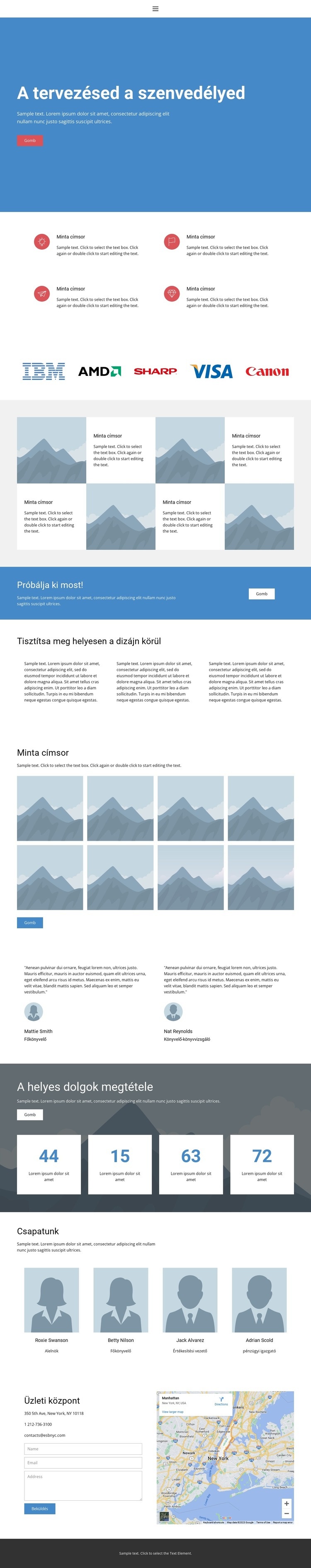 Leszállás 2 HTML Sablon