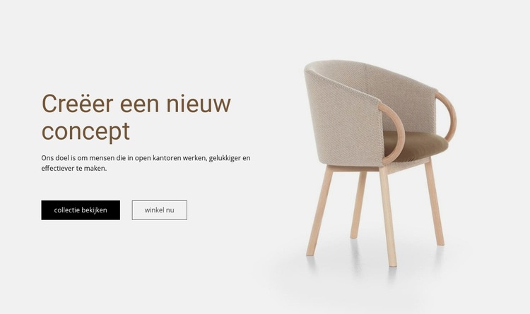 Creëer een nieuw concept Sjabloon voor één pagina