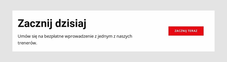 Dziś jest najlepszy dzień na rozpoczęcie treningu Szablon Joomla