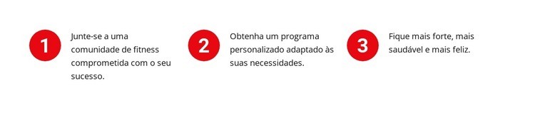 Textos com números Construtor de sites HTML