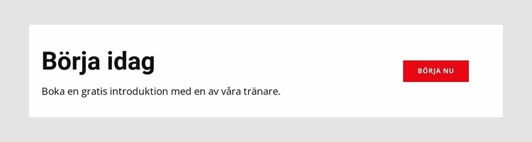 Idag är den bästa dagen att börja träna HTML-mall