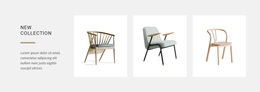 New Collections Of Chairs - Personal Website Template