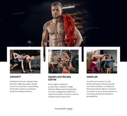 CrossFit Sınıfları - HTML Sayfası Şablonu
