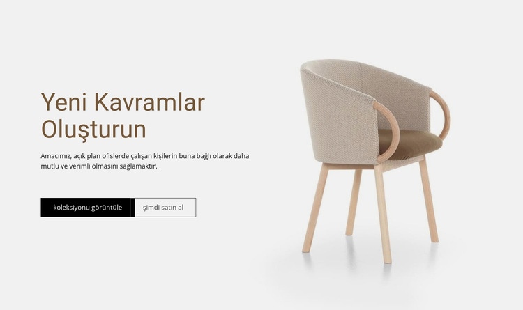 Yeni Kavramlar Oluşturun Web Sitesi Mockup'ı