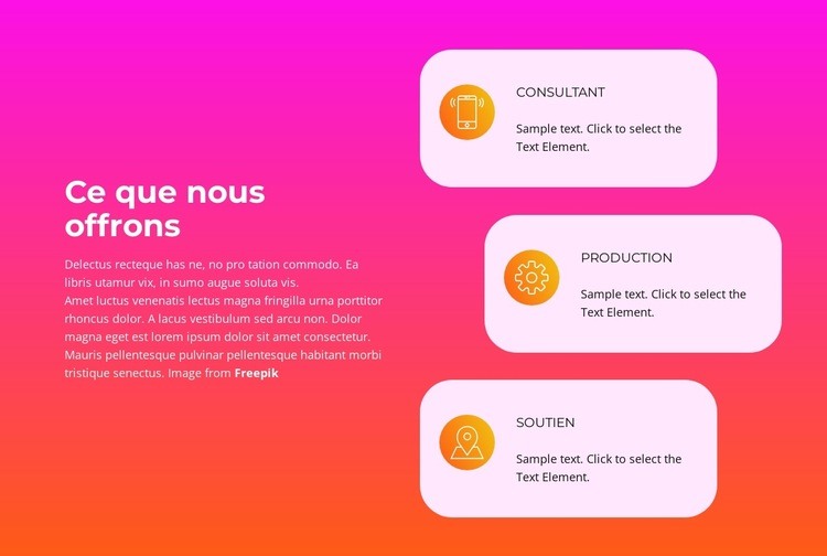 Croissance d'un million de visiteurs Conception de site Web