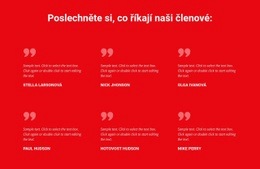 Poslechněte Si, Co Říkají Naši Členové – Šablona Stránky HTML