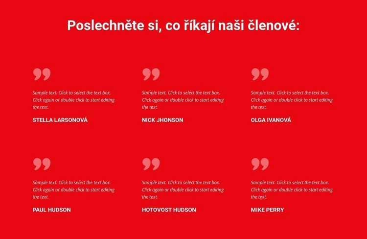 Poslechněte si, co říkají naši členové Webový design