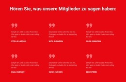 Hören Sie, Was Unsere Mitglieder Zu Sagen Haben - HTML Web Page Builder