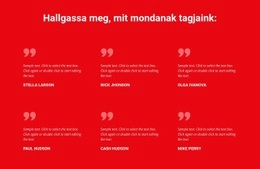 Hallgassa Meg Tagjaink Mondanivalóját - HTML Oldalsablon